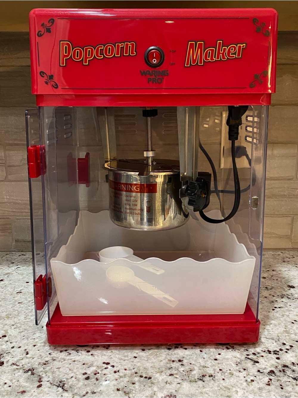 Waring Pro Countertop Popcorn Maker Countertop Machine WPM25